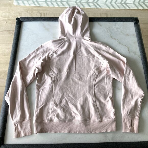 Lululemon Scuba Pullover hoodie, blush pink / Pink Bliss, thumb holes sweatshirt - Picture 6 of 10